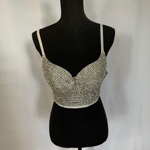 Rhinestone bustier